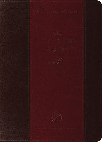 ESV MacArthur Study Bible (TruTone, Brown/Crimson)