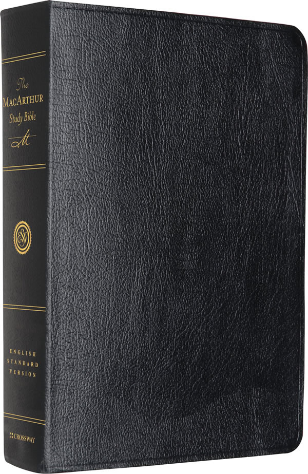 ESV MacArthur Study Bible (Premium Calfskin Black)