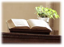 Bible in Calvin's Chapel (Geneva)