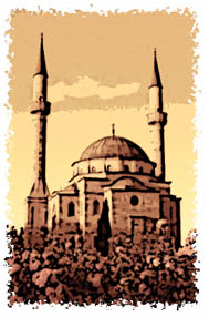 artistic depiction of a mosque